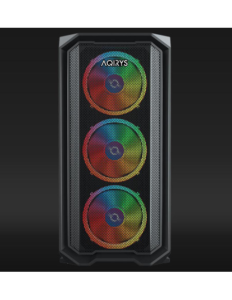 Carcase AQIRYS Carcasa AQIRYS WEZEN, RGB, Mid Tower, Black