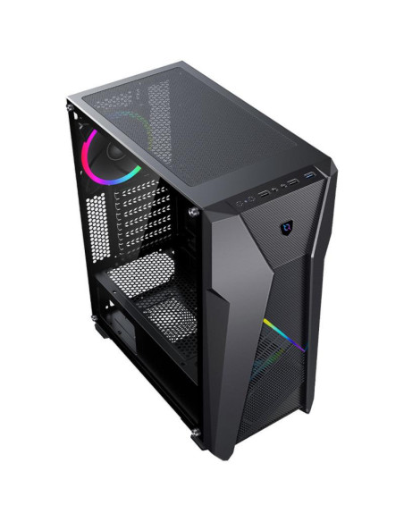 Carcase AQIRYS Carcasa Aqirys CANOPUS, RGB, Mid Tower, Black