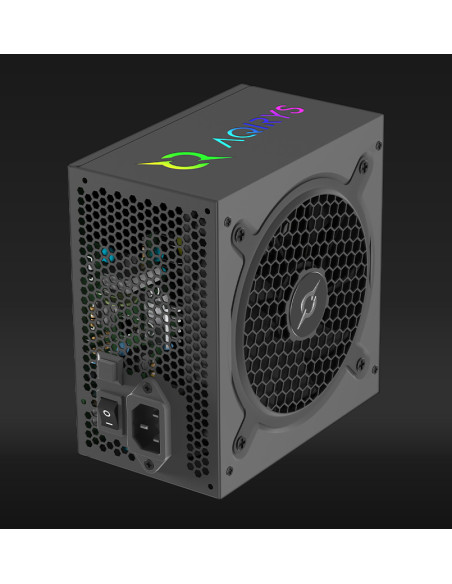 Surse PC AQIRYS Sursa Aqirys Pulsar, 80 PLUS White, RGB, 550 W