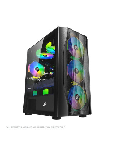 Carcase 1st PLAYER Carcasa 1stPLAYER X3-M-BK,...