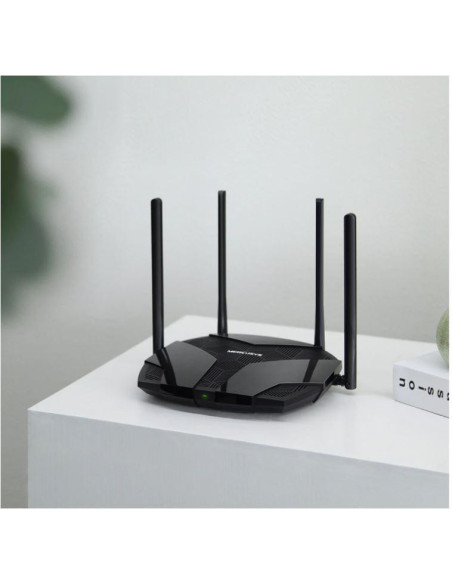 Routere Wireless Mercusys Router, AX3000, MU-MIMO, Dual-Band, WPA3, Standarde wireless: Wi-Fi 802.11ax/ac/a/b/g/n, Rata semnal: