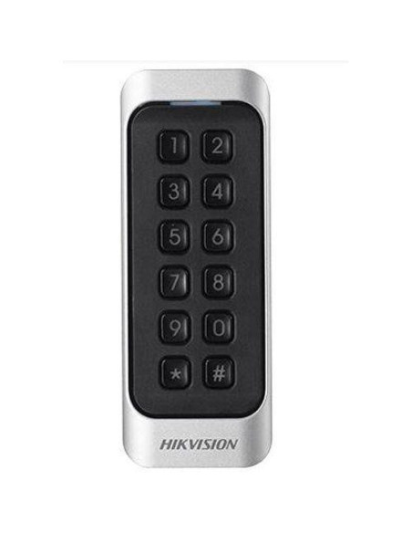 Cititoare HIKVISION Cititor card cu tastatura Hikvision DS-K1107AMK, citeste carduri Mifare 13.56 MHz, distanta citire: ≤ 50 mm,