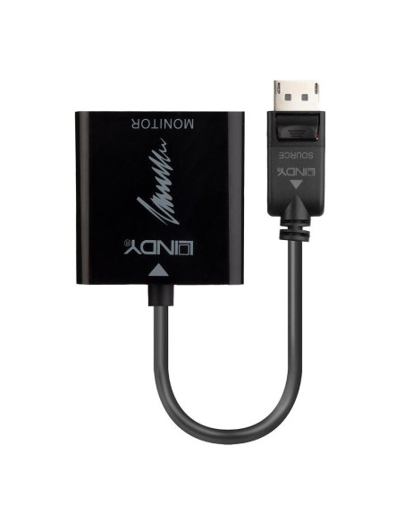 Cabluri video LINDY Adaptor Lindy LY-41068, DisplayPort 1.2 to HDMI 2.0 18G Active, negru