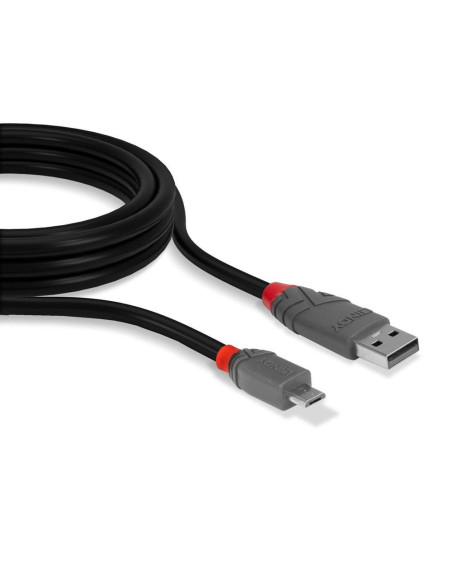 Cabluri periferice LINDY Cablu transfer Lindy LY-36732, USB 2.0 Type A to MicroUSB, 1m, Anthra Line