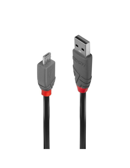 Cabluri periferice LINDY Cablu transfer Lindy LY-36731, USB 2.0 Type A to MicroUSB, 0.5m, Anthra Line