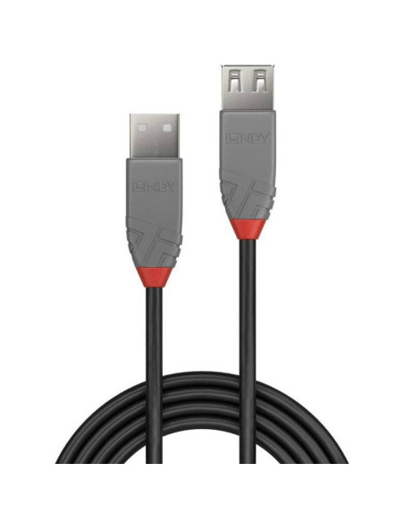 Cabluri periferice LINDY Cablu transfer date Lindy LY-36705, USB 2.0 Male tip A - USB 2.0 Female, 5 m, Anthra Line