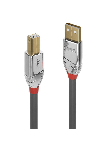 Cabluri periferice LINDY Cablu transfer Lindy LY-36644, USB 2.0 Type A to B, 5m, Cromo Line