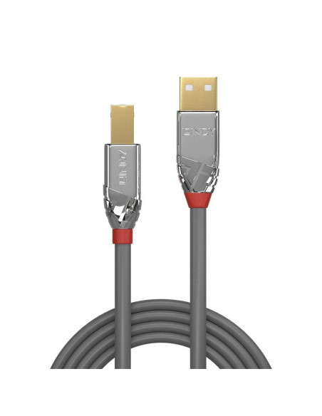 Cabluri periferice LINDY Cablu transfer Lindy LY-36644, USB 2.0 Type A to B, 5m, Cromo Line