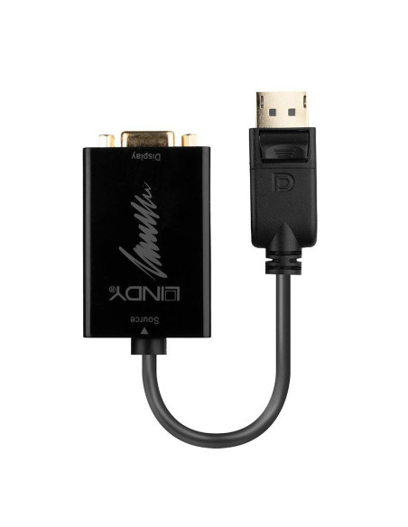 Cabluri video LINDY Adaptor Activ Lindy LY-41006, DisplayPort to VGA, negru