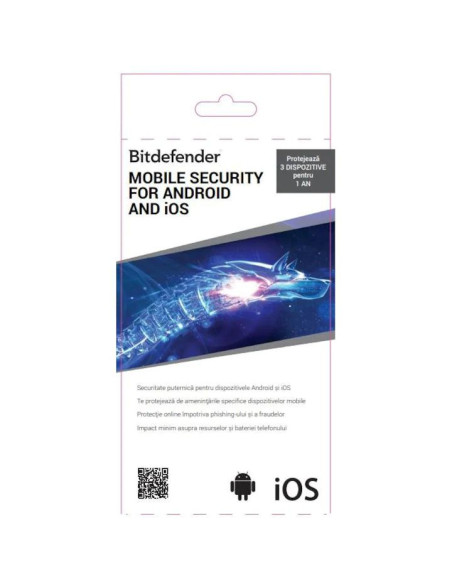 Antivirus BITDEFENDER LIC BIT MOBILE AND&IOS 3DISP 1AN SCRATCH
