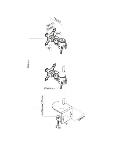 Suport TV / Monitor NEOMOUNTS Suport Monitor de...