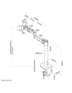 Suport TV / Monitor NEOMOUNTS Suport Monitor de Birou,... 2