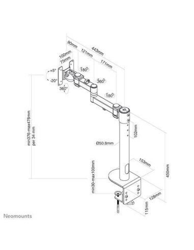 Suport TV / Monitor NEOMOUNTS Suport Monitor de...