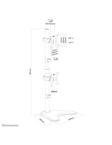 Suport TV / Monitor NEOMOUNTS Suport Monitor de...