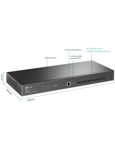 Switch-uri TP-LINK "JetStream™ 8-Port 10GE SFP+...