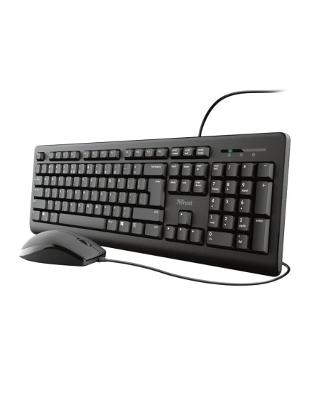 Kit mouse tastatura TRUST Kit Wired tastatura si mouse Trust Primo, negru