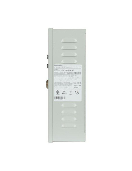 Accesorii MERAWEX Sursa de alimentare pentru sisteme de detectie incendiu 24V/5.5A in cutie metalica Merawex ZSP100-5.5A-07 , lo