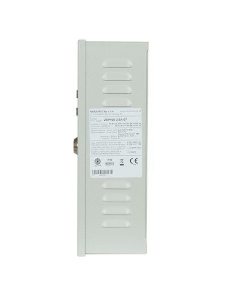 Accesorii MERAWEX Sursa de alimentare pentru sisteme de detectie incendiu 24V/2.5A in cutie metalica Merawex ZSP100-2.5A-07, loc