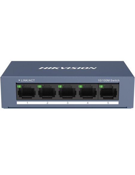 Switch-uri HIKVISION Switch Hikvision DS-3E0105-O: 5 × 10/100 Mbps RJ45 Port, tensiune alimentare 5 VDC, 1A., dimensiuni: 103.05