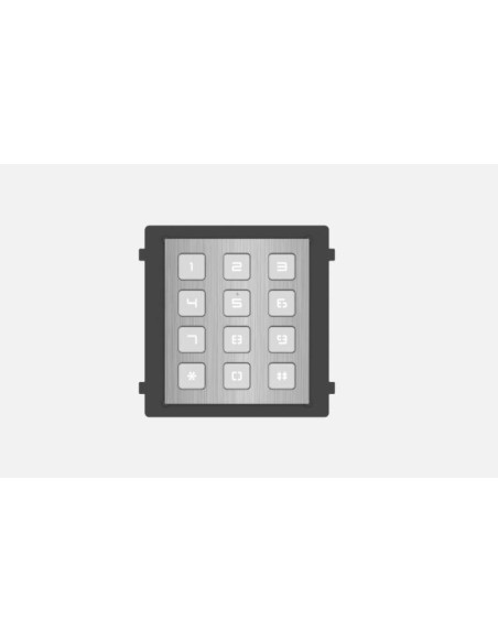 Video HIKVISION Modul de extensie videointerfon cu tastatura Hikvision DS-KD- KP/S .permite formarea codului de apartament sau a
