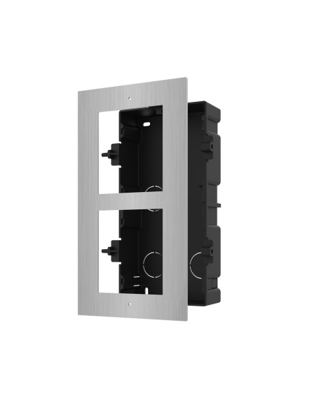 Accesorii HIKVISION Panou frontal pentru 2 module de videointerfon modular Hikvision DS-KD- ACF2/S permite conectarea a 2 module