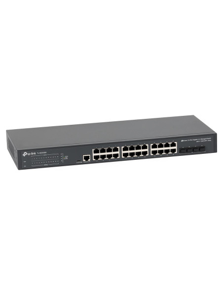 Switch-uri TP-LINK "JetStream™ 24-Port Gigabit L2+ Managed Switch with 4 10GE SFP+ Slots PORT: 24× Gigabit RJ45 Ports, 4× 10G SF