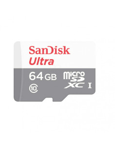 Carduri memorie SANDISK MICROSD 64GB CL10 SDSQUNR-064G-GN6TA