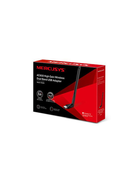 Access point & Range Ext. MERCUSYS Adaptor Wireless MERCUSYS MU6H, AC650, Wi-Fi, Dual-Band