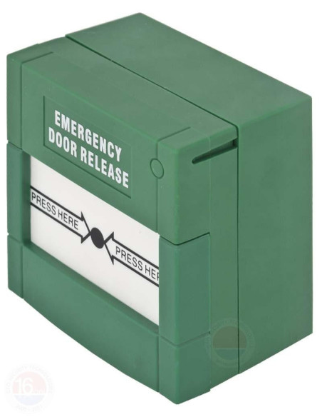 Accesorii OTHER Buton aplicabil din plastic pentru iesire de urgenta Material: plastic, culoare verde 2x contacte NO/NC