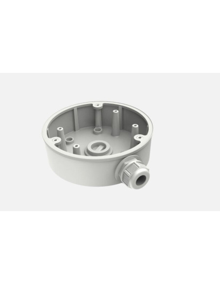 Accesorii HIKVISION Doza conexiuni Hikvision DS-1280ZJ-PT6, material aliaj de aluminiu, dimensiuni: Φ137 mm × 42 mm, greutatate: