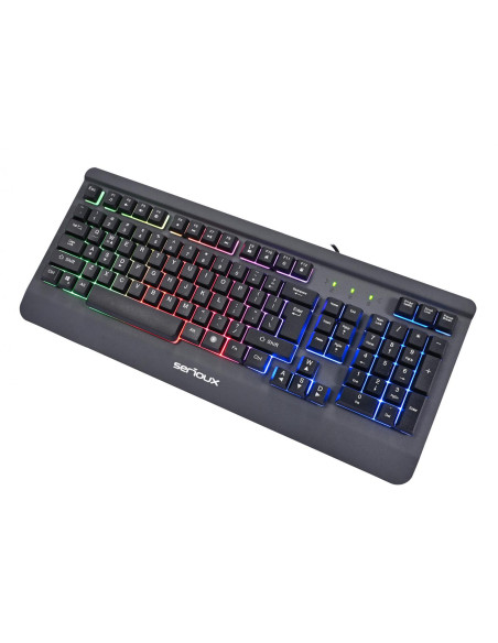 Kit mouse tastatura SERIOUX Kit Gaming Serioux Kayel 4 in 1, Tastatura de gaming, 104 taste, 19 taste Anti-ghosting , design sli