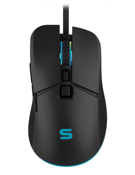 Mouse SERIOUX Mouse gaming Serioux Kayel, Senzor Sunplus 199, 800-6400 DPI, switch HUANO, pana la 20 milioane de click-uri, 7 Bu