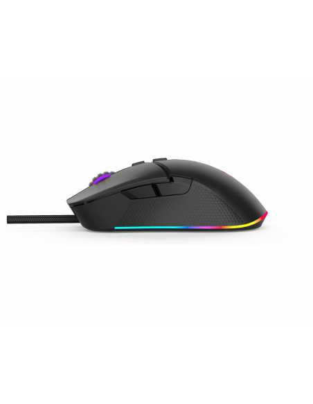 Mouse SERIOUX Mouse gaming Serioux Kayel, Senzor Sunplus 199, 800-6400 DPI, switch HUANO, pana la 20 milioane de click-uri, 7 Bu