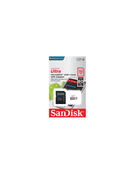 Carduri memorie SANDISK MICROSDHC 32GB CL10 SDSQUNR-032G-GN3MA