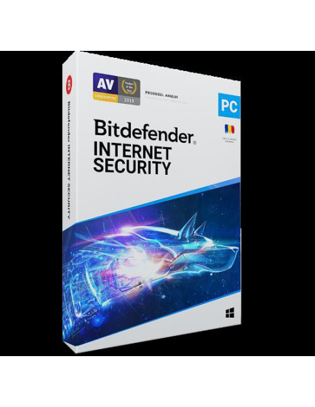Antivirus BITDEFENDER Licenta retail Bitdefender Internet Security - protectie completapentru Windows, valabila pentru 1 an, 5 d