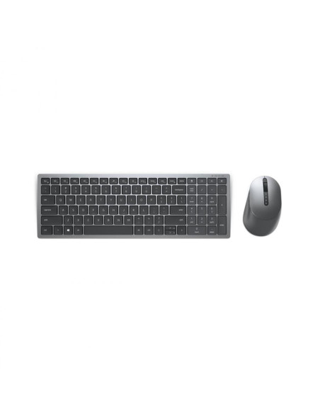 Kit mouse tastatura DELL Kit Wireless tastatura si mouse Dell KM7120W, taste numerice, Gri