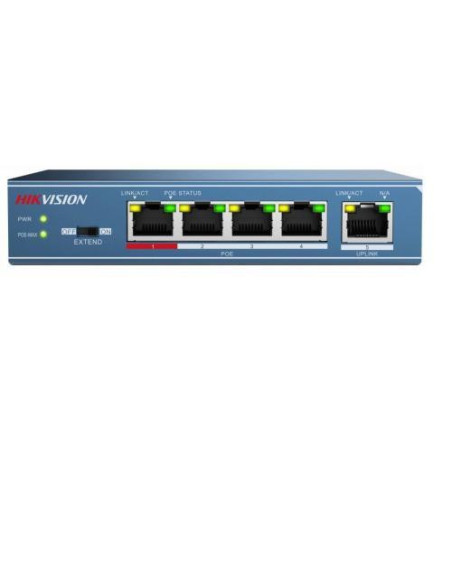 Switch-uri HIKVISION Switch Hikvision DS-3E0105P-E(B), 4-port, PoE