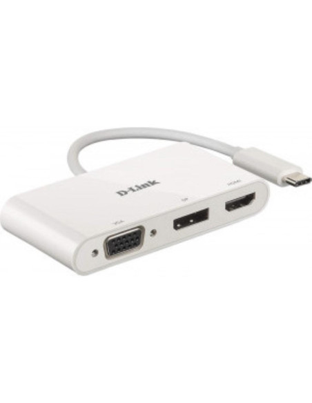 Docking station D-LINK Docking station D-Link DUB-V310, USB Type-C, Alb, 2 ani Garantie