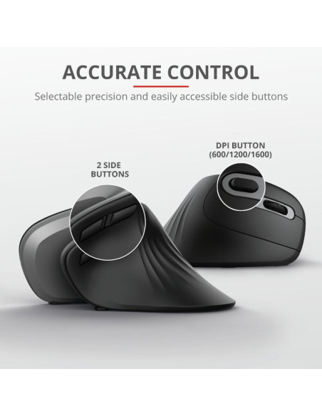 Mouse TRUST Mouse Wireless Trust Verro, 1600 dpi, Multicolor