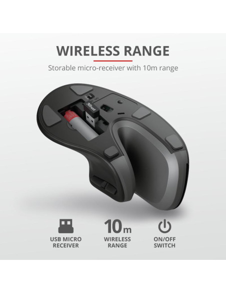 Mouse TRUST Mouse Wireless Trust Verro, 1600 dpi, Multicolor