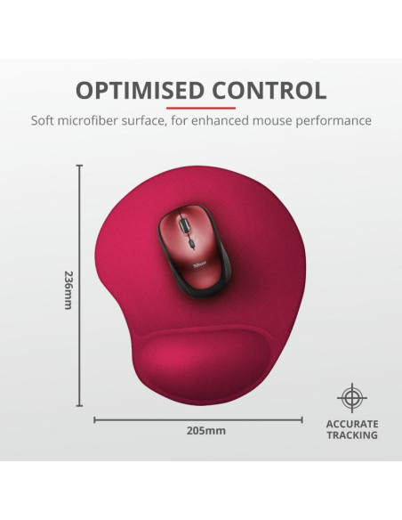 Mouse pad TRUST Mouse pad Trust BigFoot Mouse Pad, Small, red