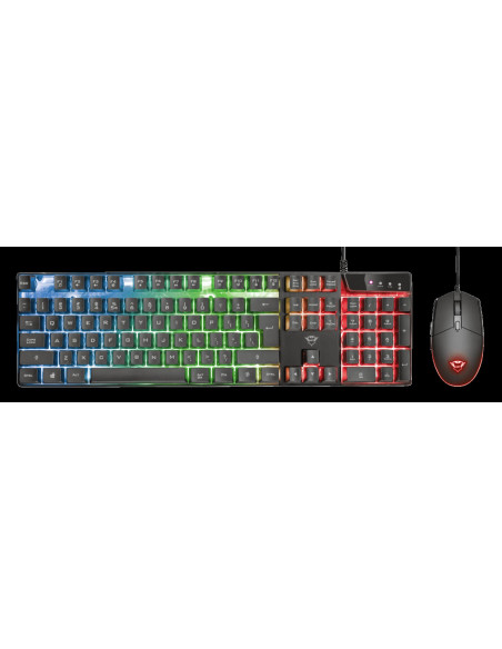 Kit mouse tastatura TRUST Kit Wired tastatura si mouse Trust GXT 838 Azor, taste numerice, negru