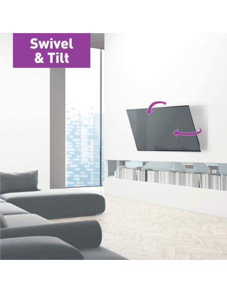 Suport TV / Monitor BARKAN ﻿Suport TV de perete, Barkan BM320, Fix, 13"- 65", VESA 400 x 400 mm, suporta pana la 40kg, negru