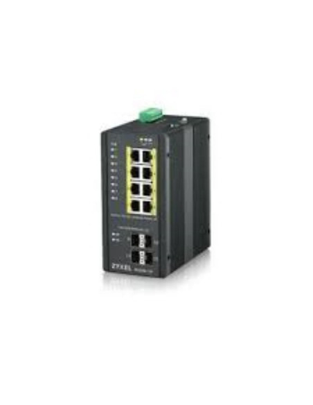 Switch-uri Zyxel RGS200-12P-ZZ0101F 12-port GbE Managed PoE Switch, Layer2, 8 ports100/1000 Mbps PoE, 4 ports Gigabit SFP.