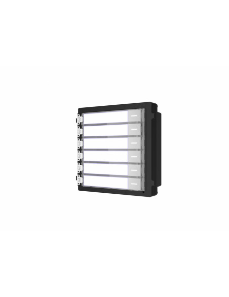 Video HIKVISION Modul de extensie videinterfon cu sase butoane de apelare Hikvision DS-KD-KK montaj aplicat sau ingropat (acesor