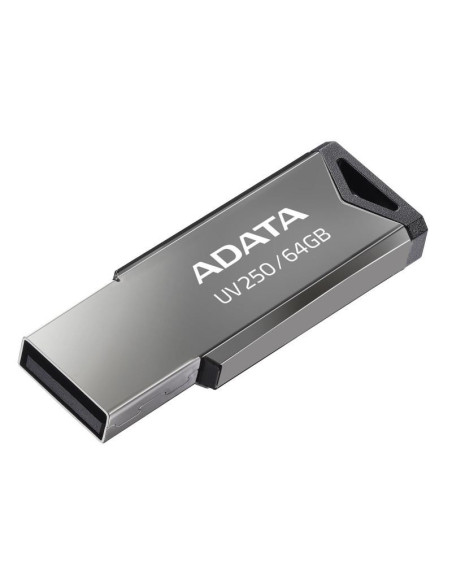 Memorii USB ADATA Memorie USB ADATA UV250 64 GB, USB 2.0, Argintiu