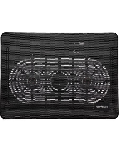 Stand & cooling pad SERIOUX Cooling pad Serioux, SRXNCP007, Dimensiuni: 340*250*23mm, Compatibilitate maxima laptop: 15.6 inch,