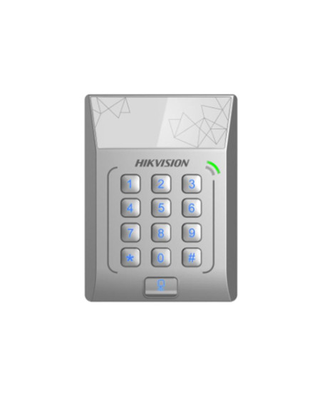 Cititoare HIKVISION Cititor standalone cu tastatura si card de proximitate Hikvision DS- K1T801E suporta cartele EM 125Khz Capac