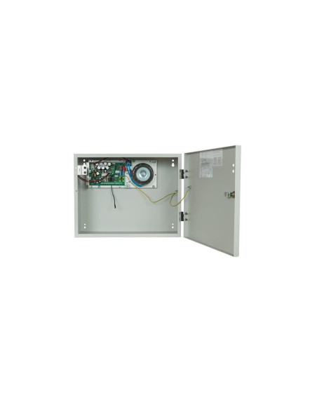 Accesorii MERAWEX Sursa de alimentare pentru sisteme de detectie incendiu 24V/2A in cutie metalica, loc pentru 2 acumulatori 12V
