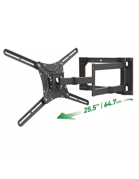 Suport TV / Monitor BARKAN ﻿Suport TV de perete, Barkan 4400.B, Fix, 40"- 80", VESA 600 x 400 mm, suporta pana la 50kg, negru